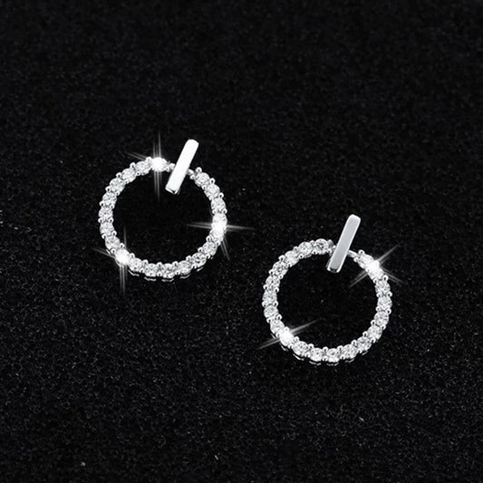 Women's Needle Simple Personalized Circle Exquisite Mini Earrings