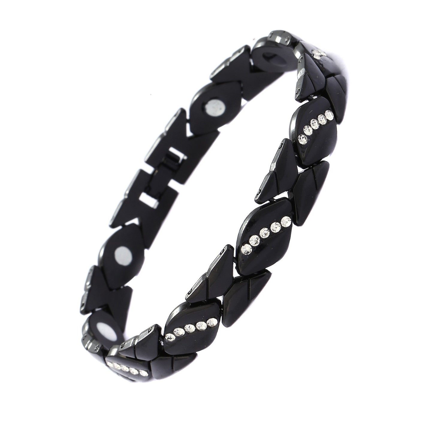Women's Magnet High-grade Bronze Leaf Brushed Creative Bracelet