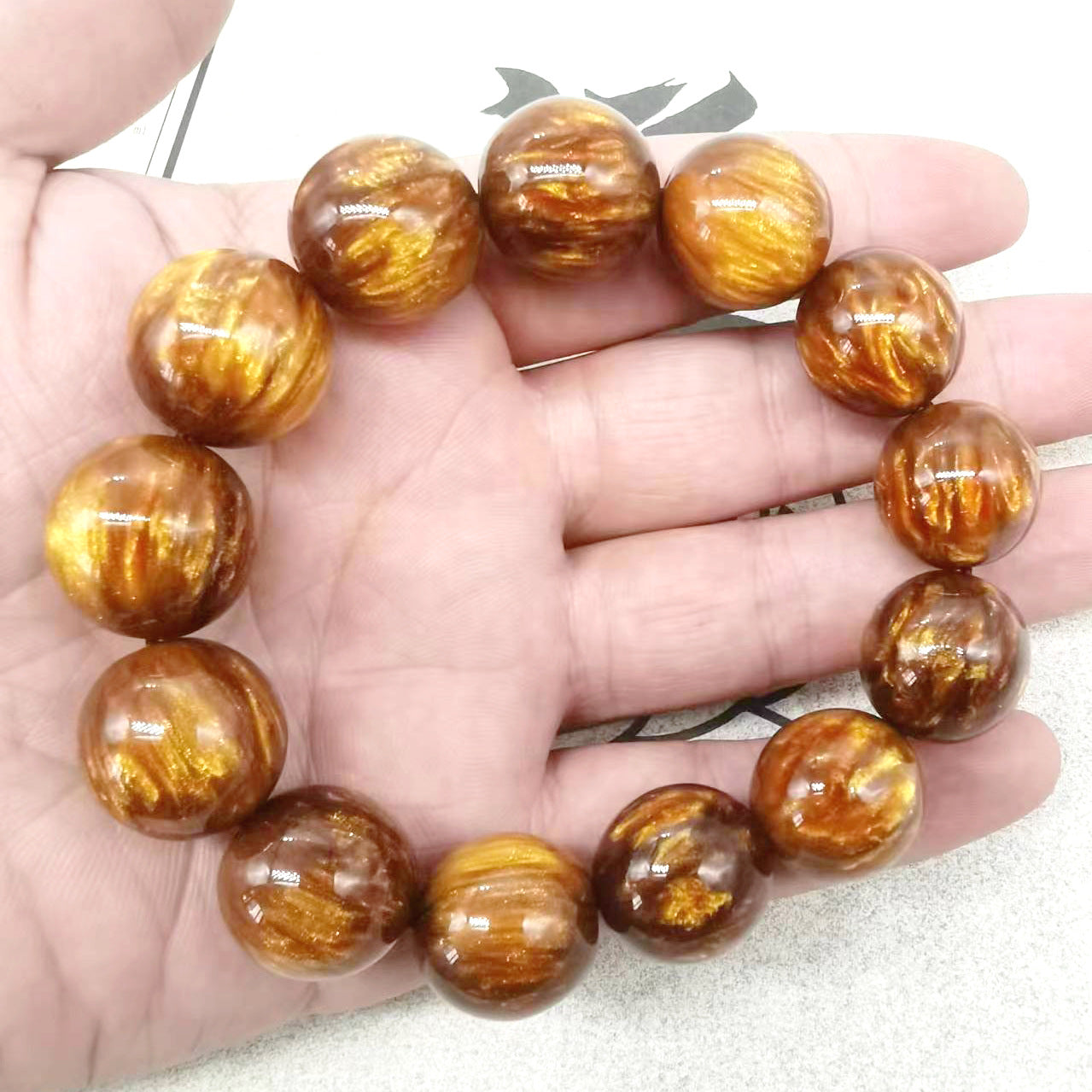 Willow Pagoda Single Circle Prayer Beads National Style Stall Resin Bracelet
