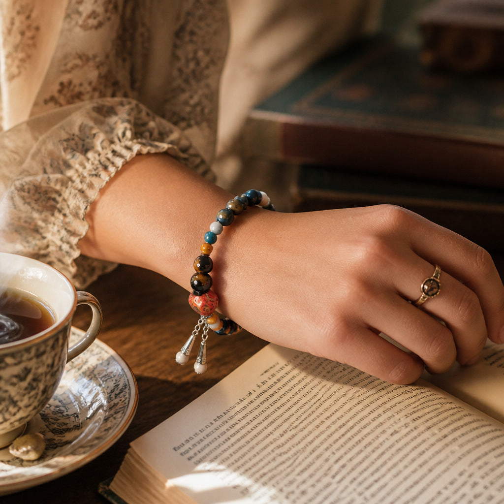 Alloy Ceramic Ethnic Style Single Handmade Filament Bracelet
