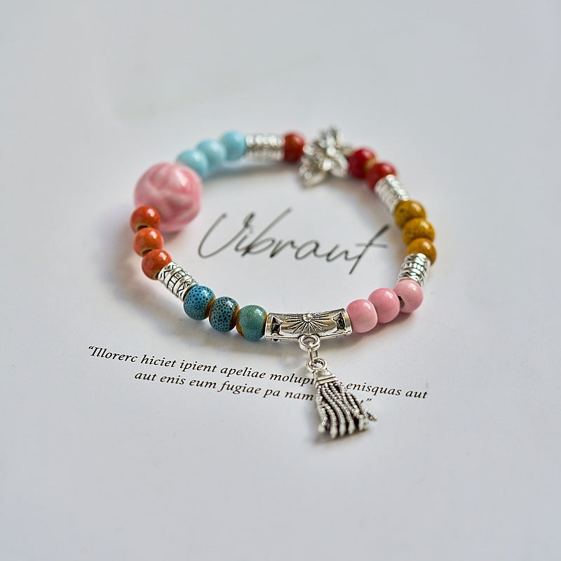 Artistic Color Ceramic Female Gift National Style Bracelets