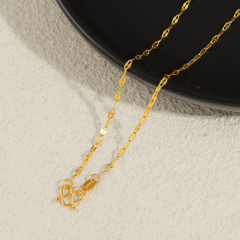 Full Body Titanium Steel Elegant Buckle Necklaces