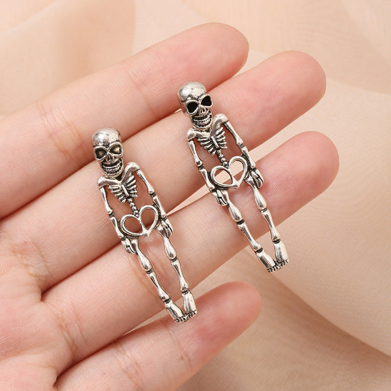 Women's Personalized Punk Halloween Skull Skeleton Alloy Holiday Atmosphere Creative Earrings