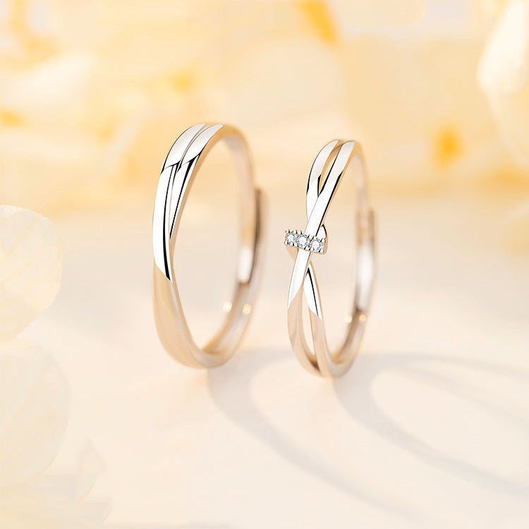 Mobius Couple Design Gift Trendy Minority Rings