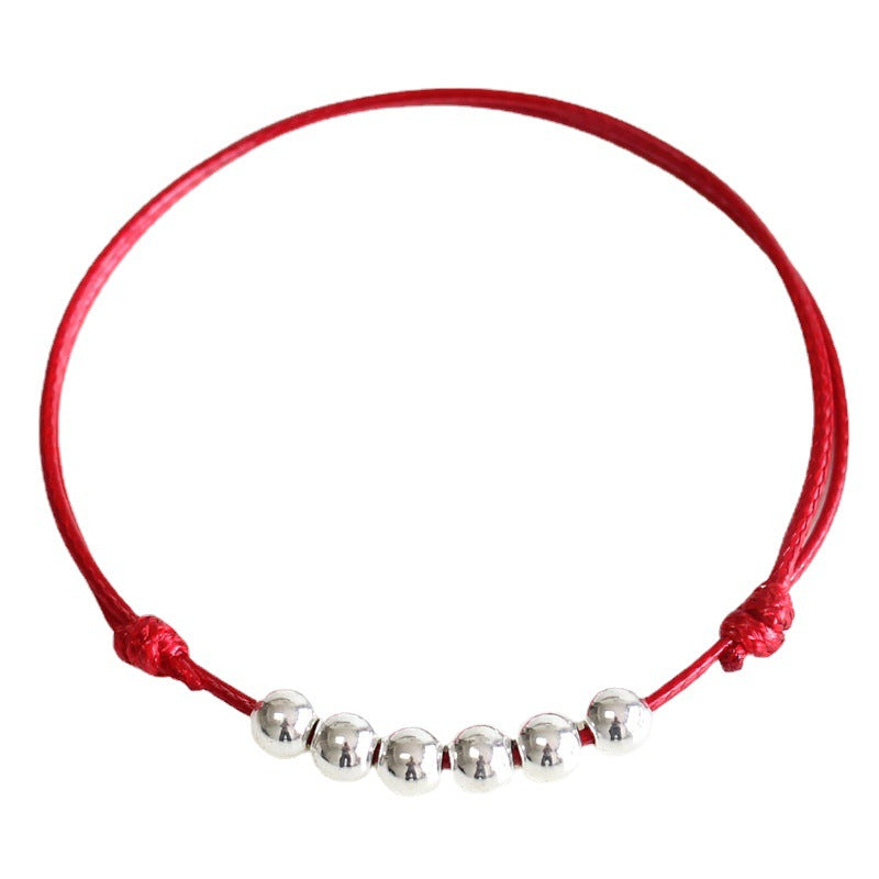 Simple Woven Couple Life Red Rope Bracelets