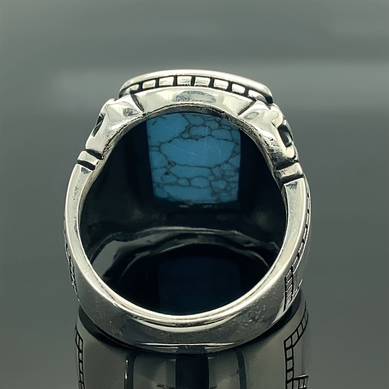 Men's Jewelry Vintage Turquoise Personality Hipster Wear Rings