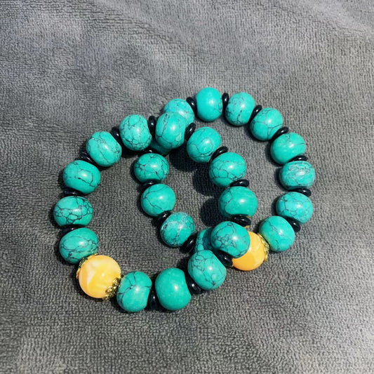 Women's & Men's Beads Beeswax Single Circle Amusement Article Bracelets