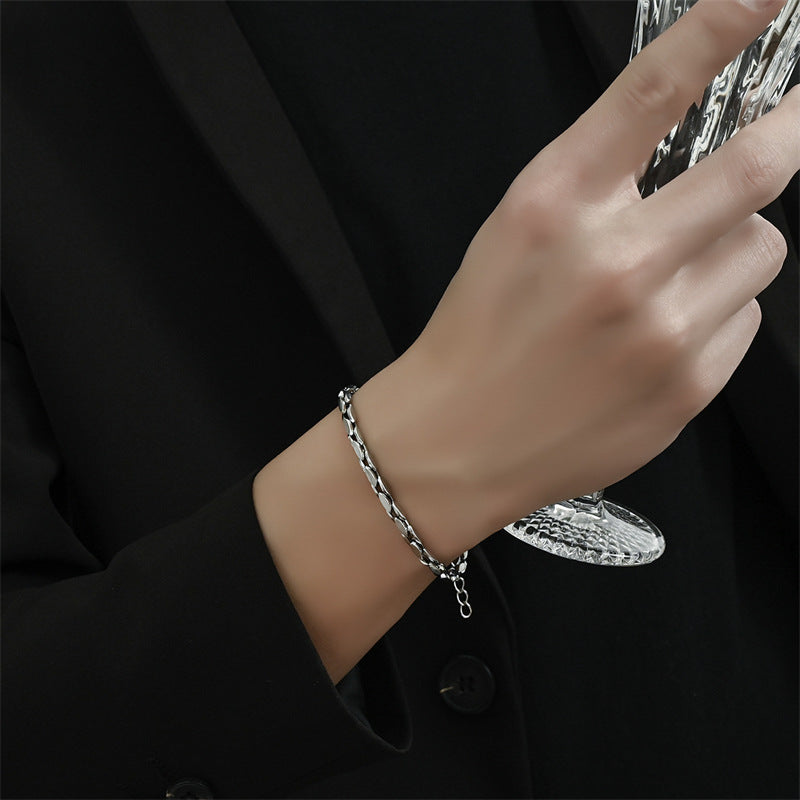Men's Bone Handmade Korean Hip Hop Cold Bracelet