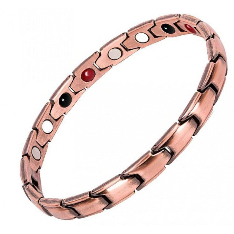 Red Copper Couple Magnet Detachable Magnetic Therapy Fashion High Bracelets