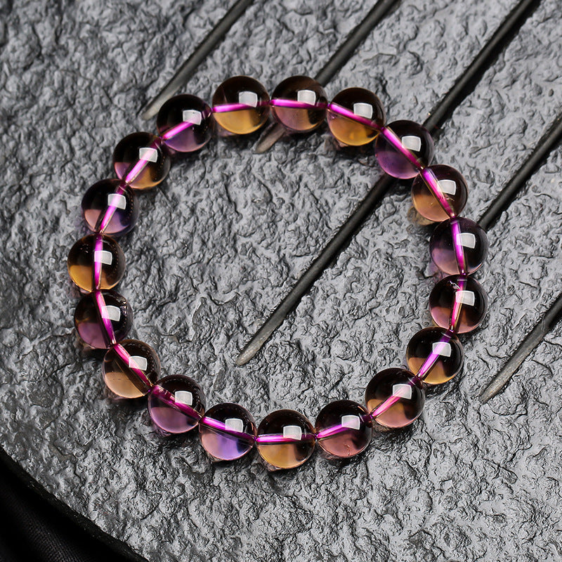 Casual Women's Natural Amethyst For Citrine Bracelet