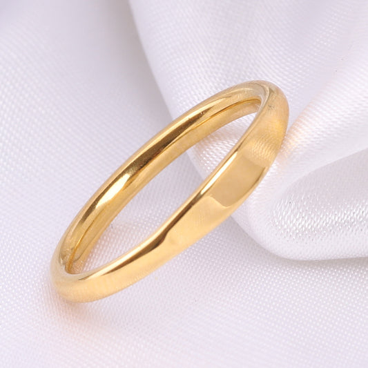 Women's & Men's Fashion English Letter Titanium Steel Simple Rings