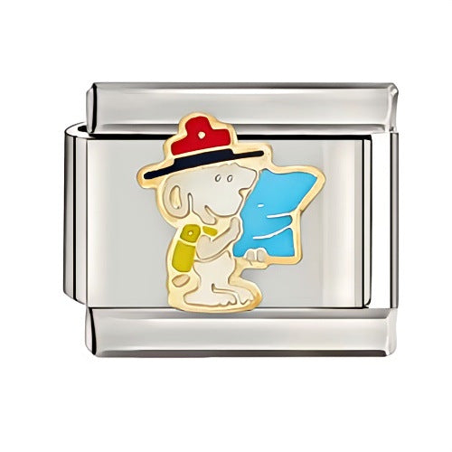Welding Pattern Oil Dripping Cartoon Italian Bracelets