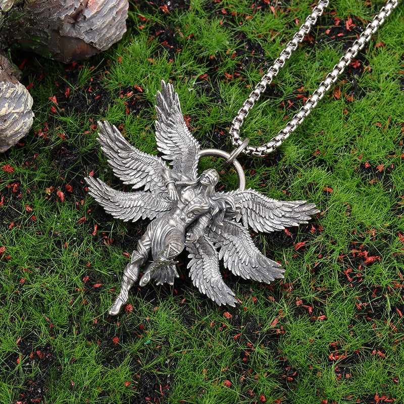 Punk Star Bone Saturn Halo Hipster With Personality Fashion Skull Pendants