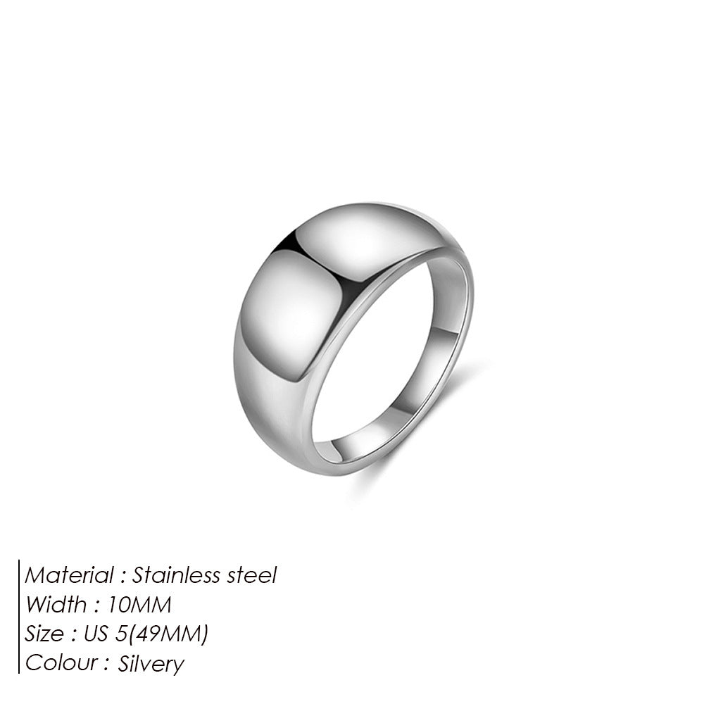 Stainless Steel Female Minority High Sense Rings