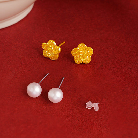 Women's Copper Alloy Simple Imitation Pearl Fresh Earrings