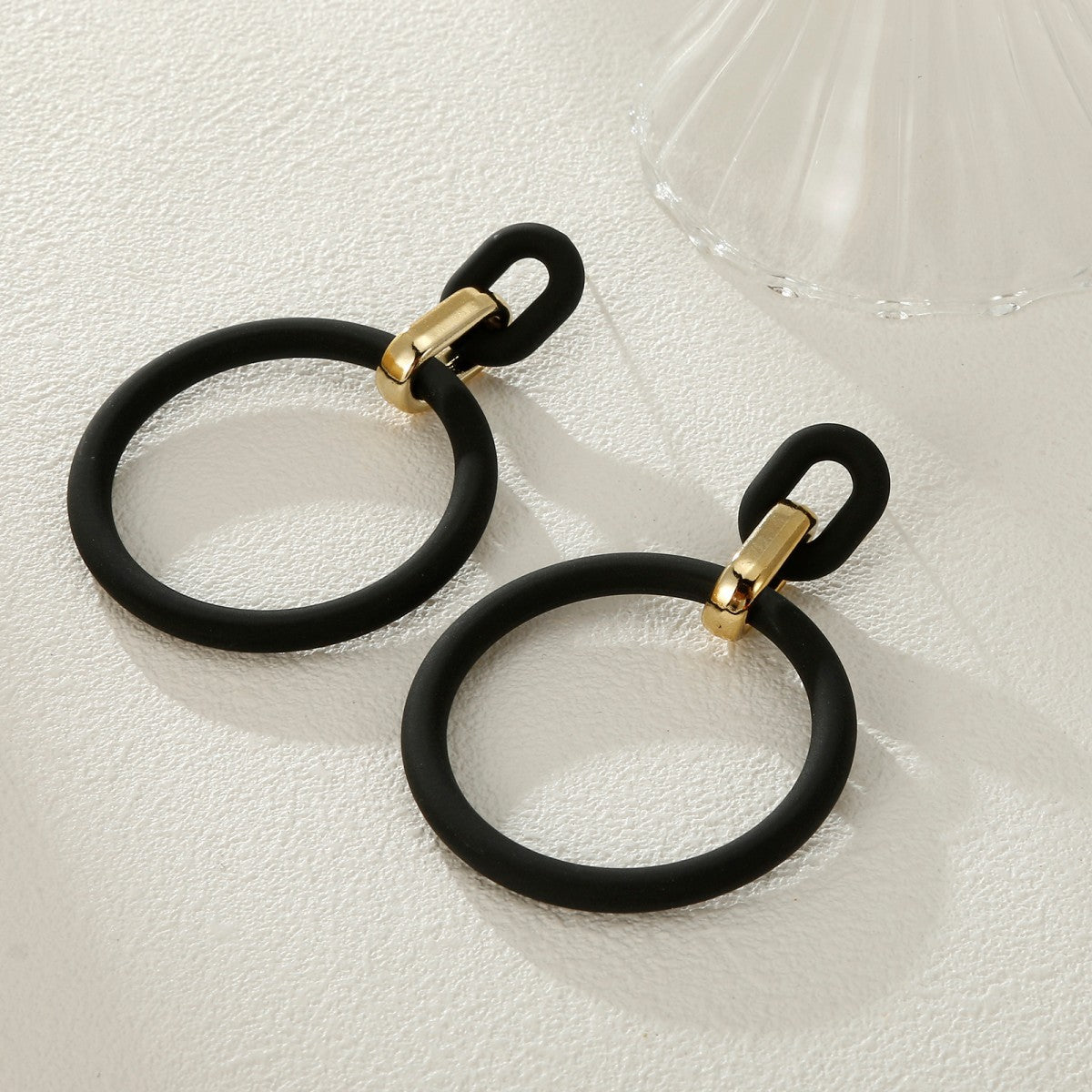 Color Personality Geometry Fashion Retro Spray Earrings