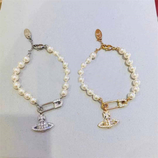 Pearl High-grade Light Luxury Fashion Pin Bracelets