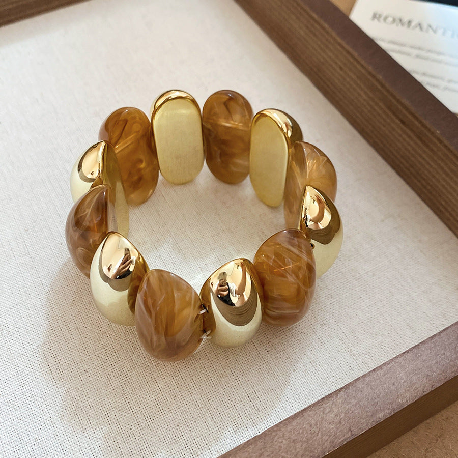 Acrylic Beaded Pearl Vintage Ethnic Style Affordable Bracelets