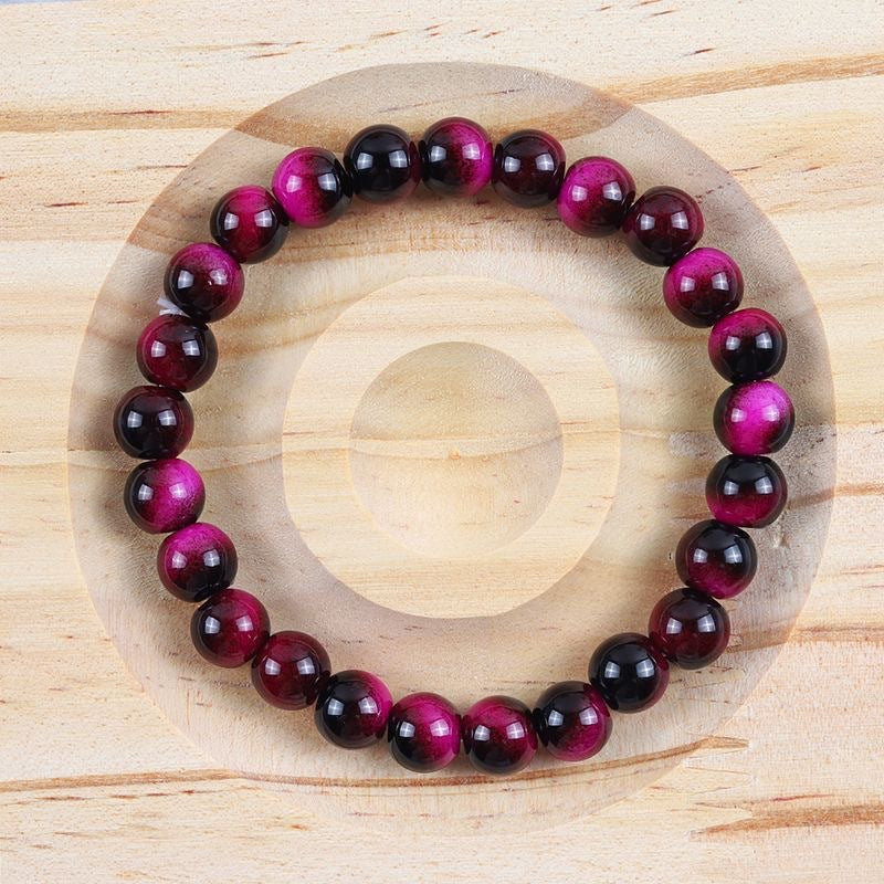 Tigereye Ethnic Style Paint Glazed For Boyfriend Girlfriends Everyday Fashion Bracelet