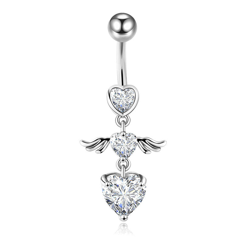 Mix Match Zircon Navel Suit Human Body Rings