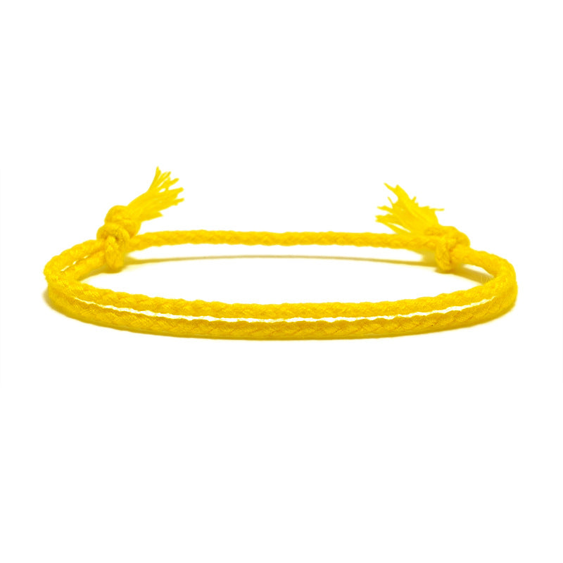 Women's String Hand Woven Rope Monochrome Optional Simple Bracelet
