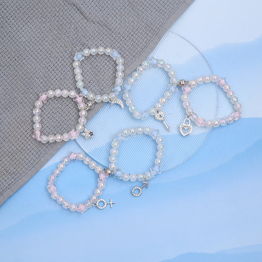 Girlfriends Couple Magnet Good-looking Sisters Token Bracelets