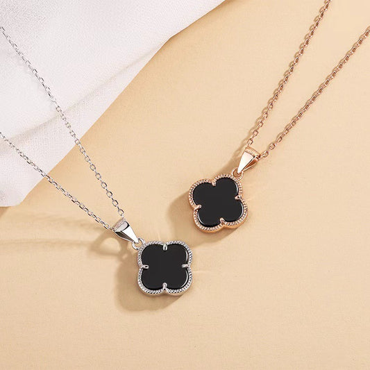 Women's Korean Style Four-leaf Clover Elegant Clavicle Necklaces