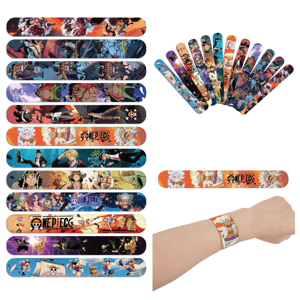 Children's One Piece Pop Cartoon Animation Toy Slap Party Bracelet