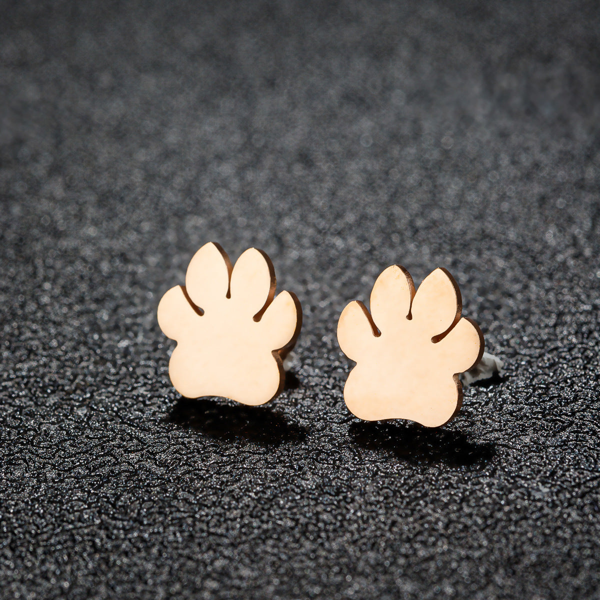 Women's Fashion Stainless Steel Personality Simple Style Bowknot Stud Earrings