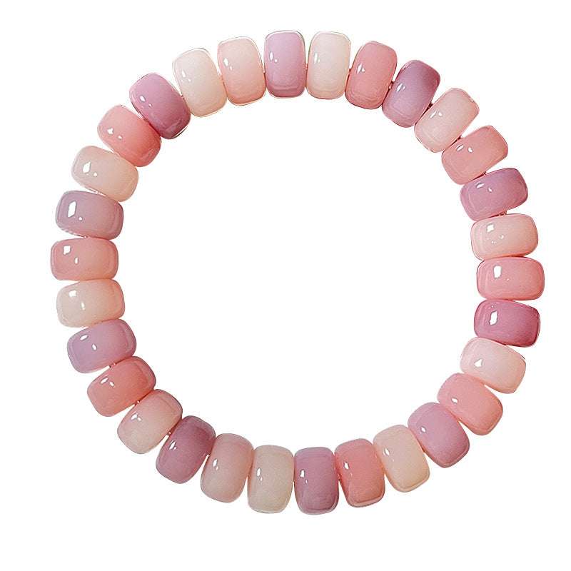 Gradient Tablet Beads Female Pliable Temperament Hand Toy Seed Cultural Bracelet