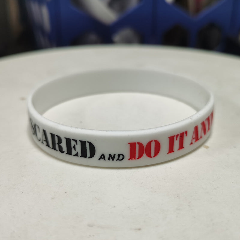 Inspirational Silicone Male Female Personality Simple Wrist Bracelet