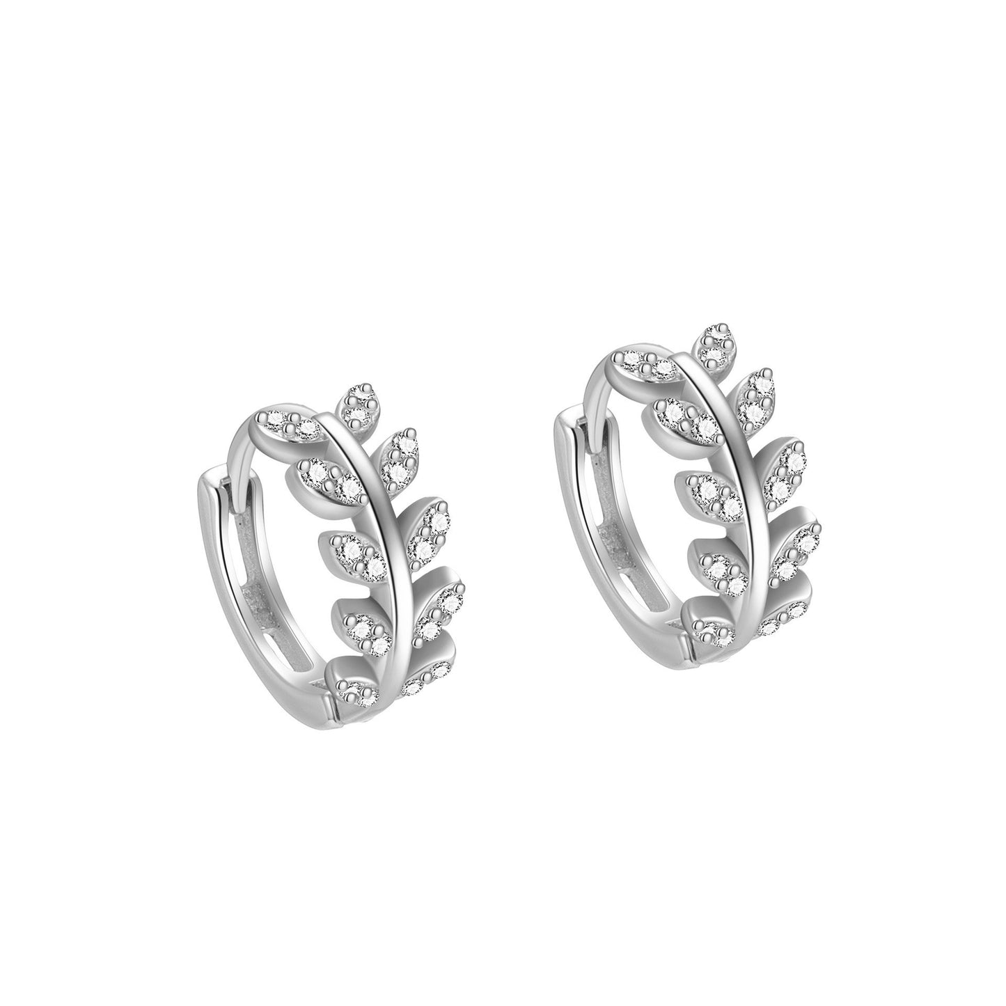 Women's Sterling Sier Zircon Fashion Ear Punk Earrings