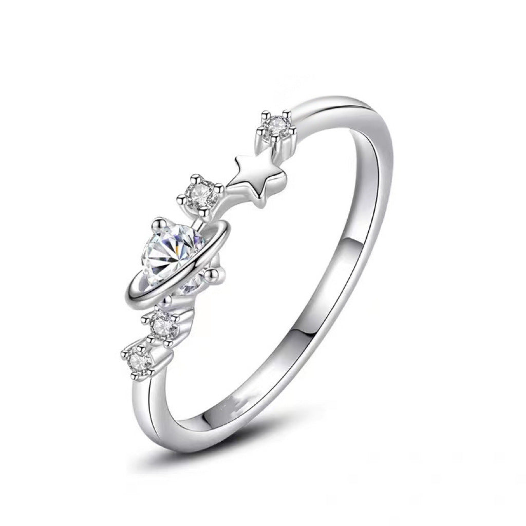 Women's & Men's Light Luxury High Sense Planet Opening Valentine's Rings