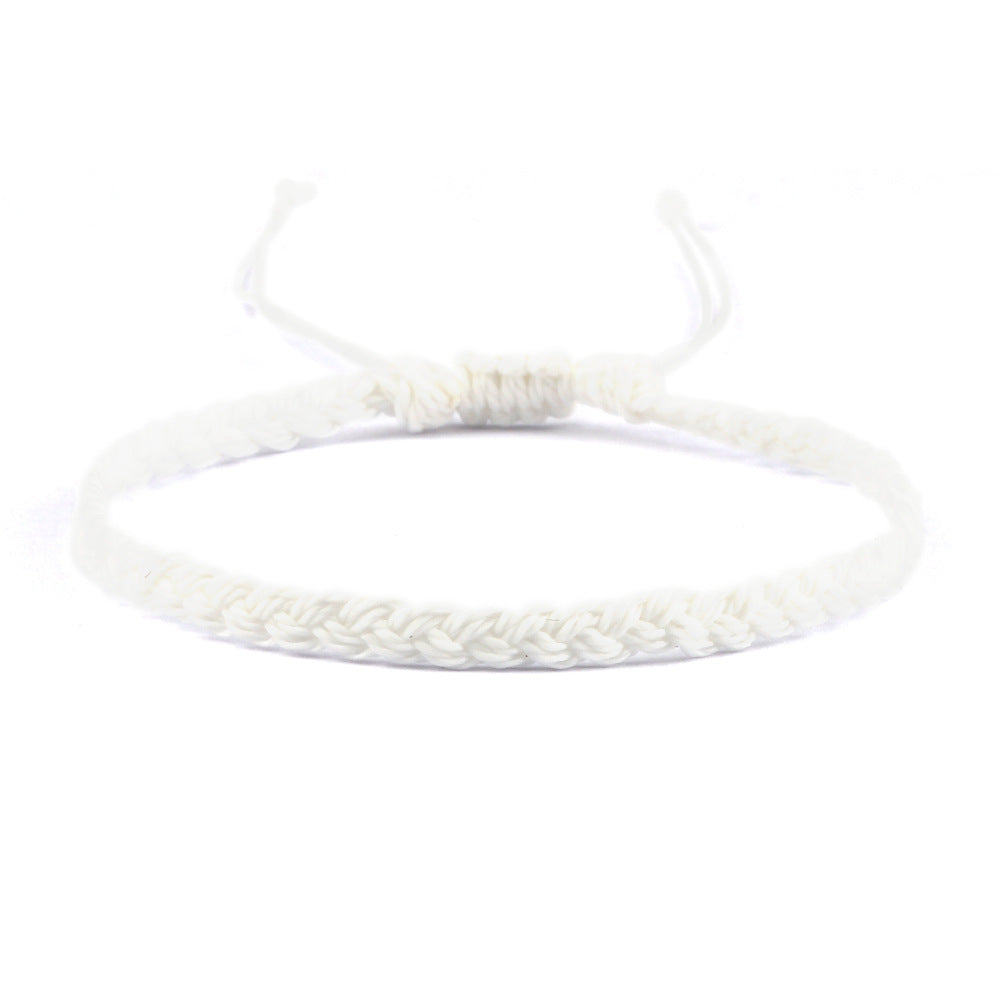Creative Twist Weave Taiwanese Wax Handmade Hand Unisex Twin Bracelet