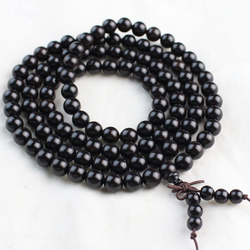 Women's & Men's Blackwood Buddha Beads Gift African Ebony Raw Bracelet