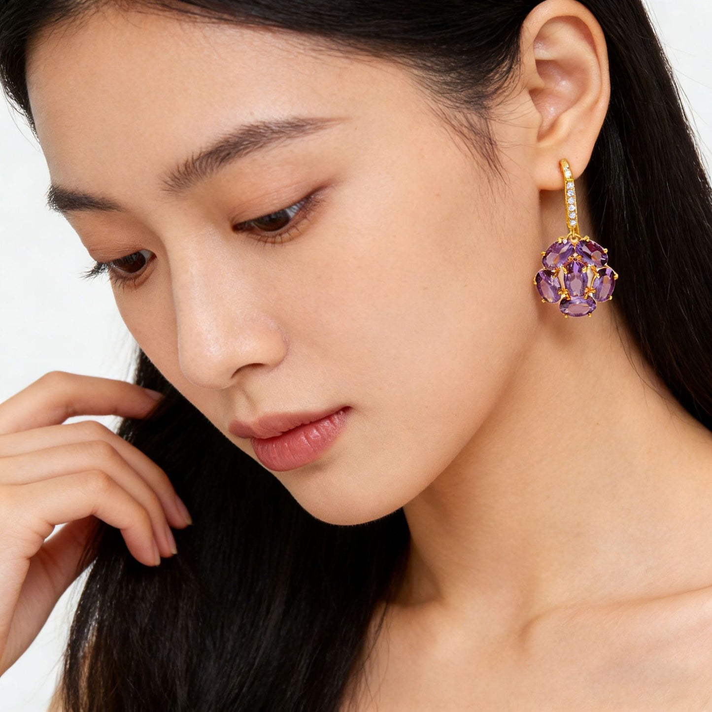 Luxury Fashion Super Flash Zircon High-grade Earrings