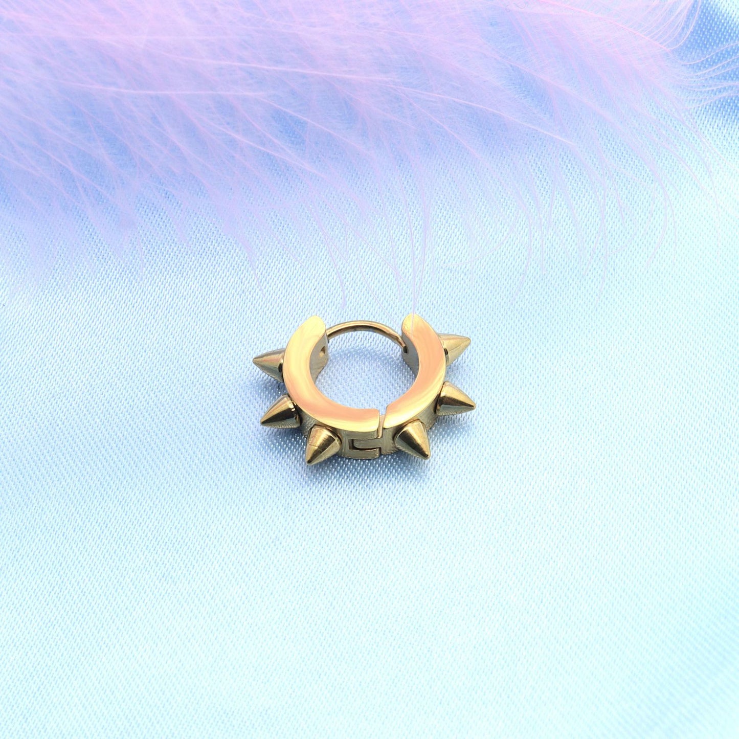 Stainless Steel Hip Hop Punk Barbed Clip Ear Buckle