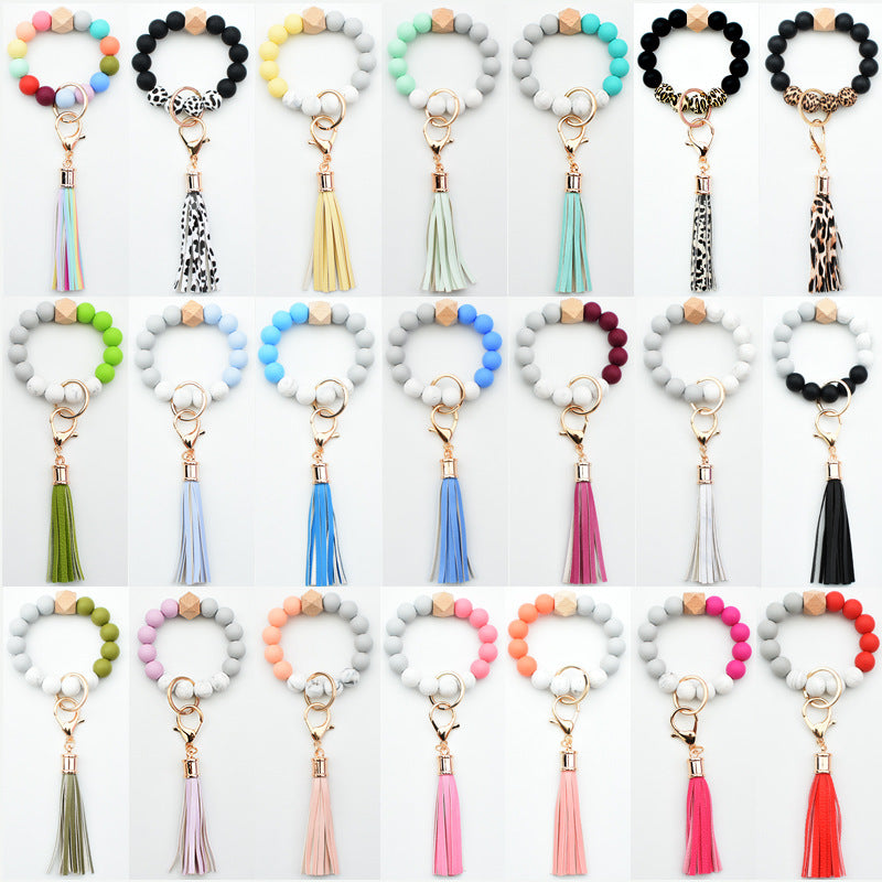 Strict Selection Of Leopard Print Silicone Beads Creative Color Pendants