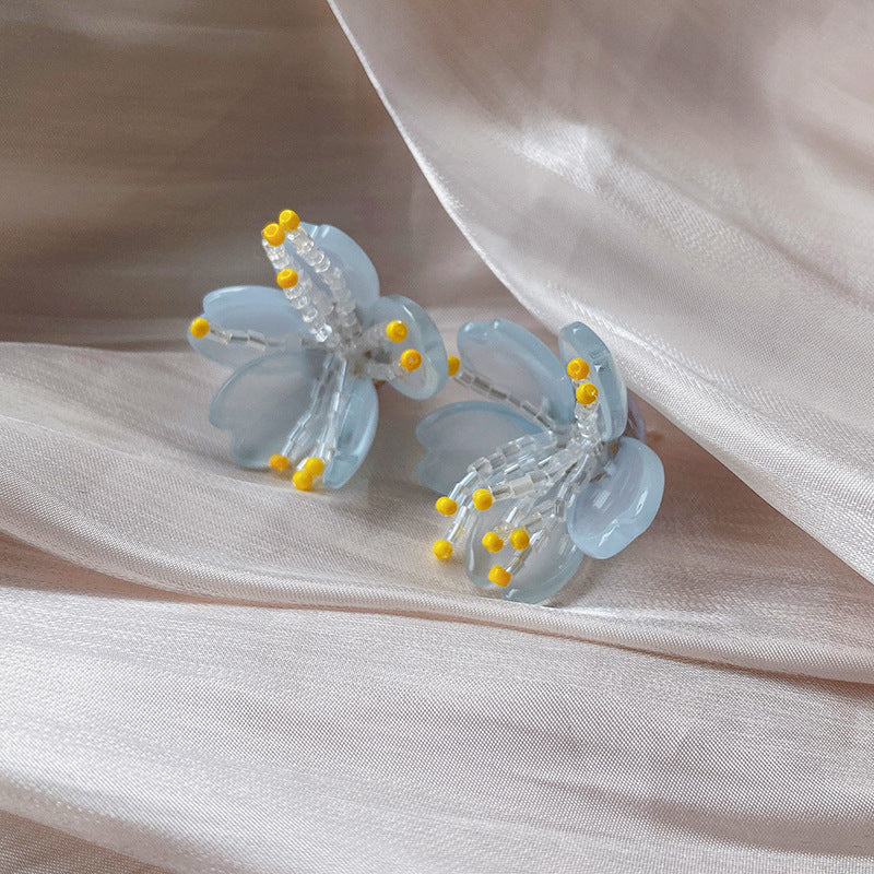 Fairy Style Flower Female Vacation Gentle Graceful Stud Earrings