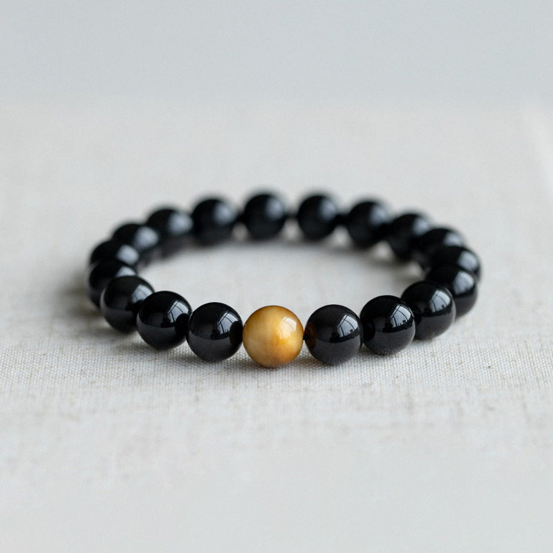 Gold Sheen Obsidian Female Korean Simple Personalized Bracelets