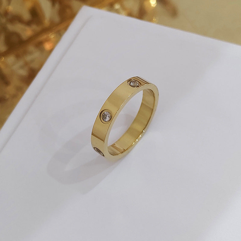 Style Classic Titanium Steel Female Fashion Personality Rings