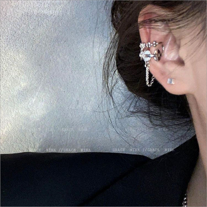 Match Sets Of Cute Finely Inlaid Girly Ear Stud Earrings