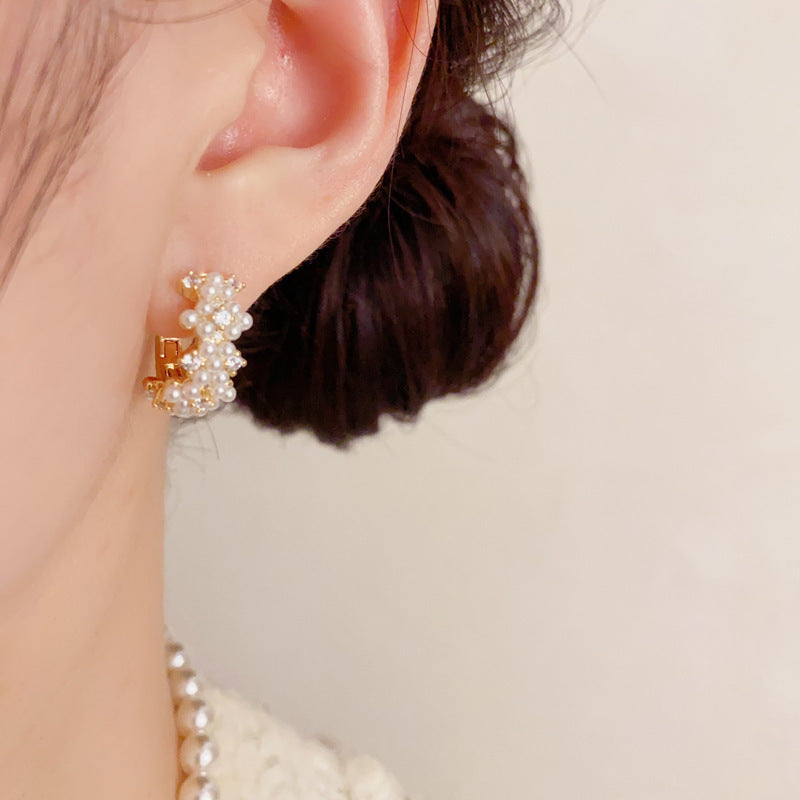 Women's Pearl Clip Graceful Fashionable Exquisite Gentle High-grade Ear Buckle