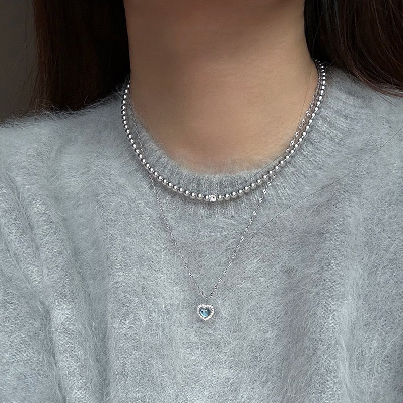 Women's Square Sugar Zircon Light Luxury High-grade Elegant Fashion Temperament Clavicle Necklace
