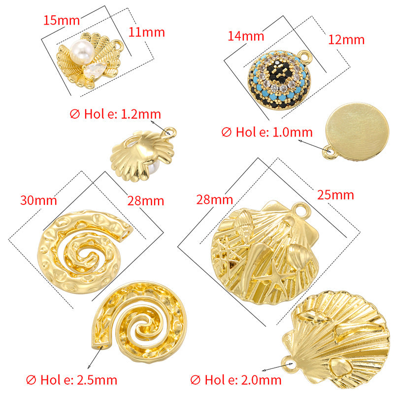 Style Pearl Shell Conch Female Personality Pendants