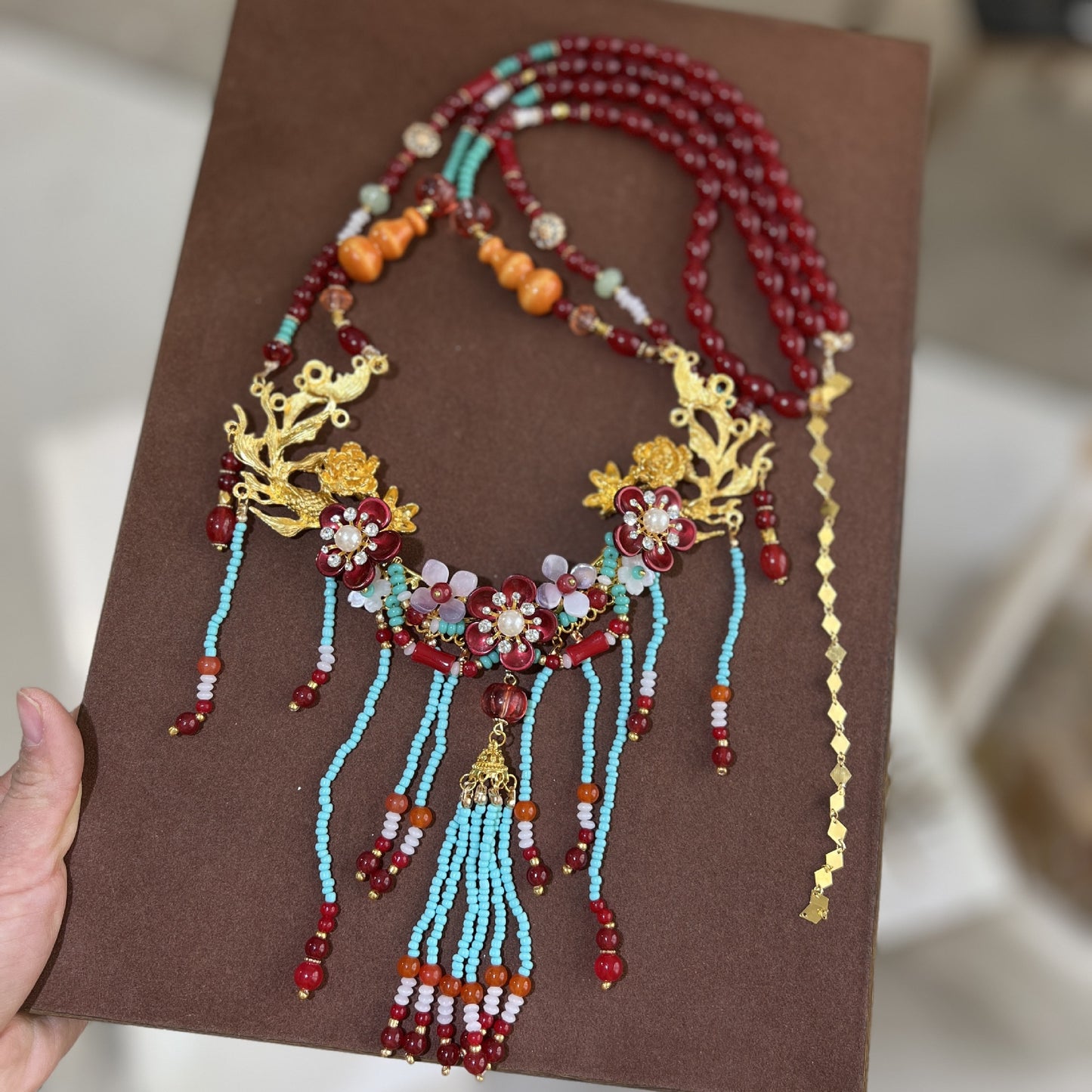 Style Han Chinese Clothing Vintage Tassel Exquisite Ethnic Necklace