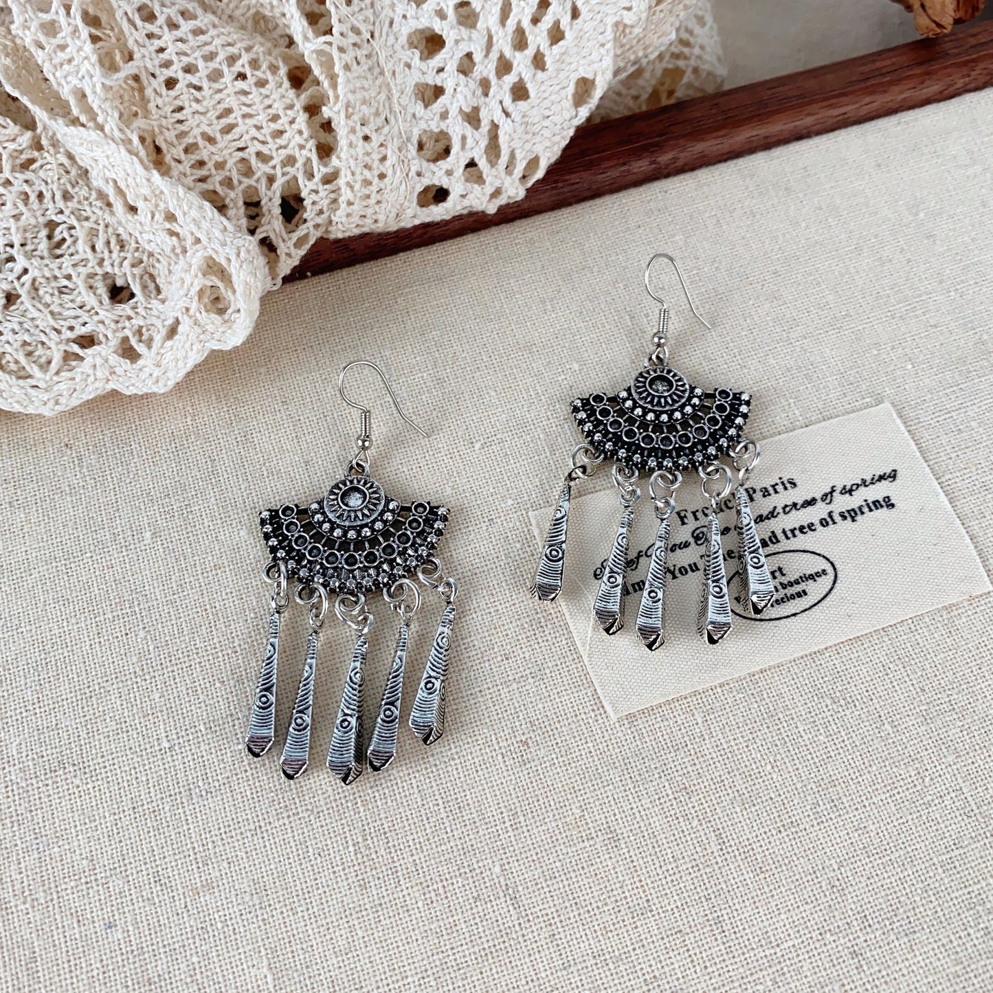 Style Imitation Miao Sier Tassel Female Earrings