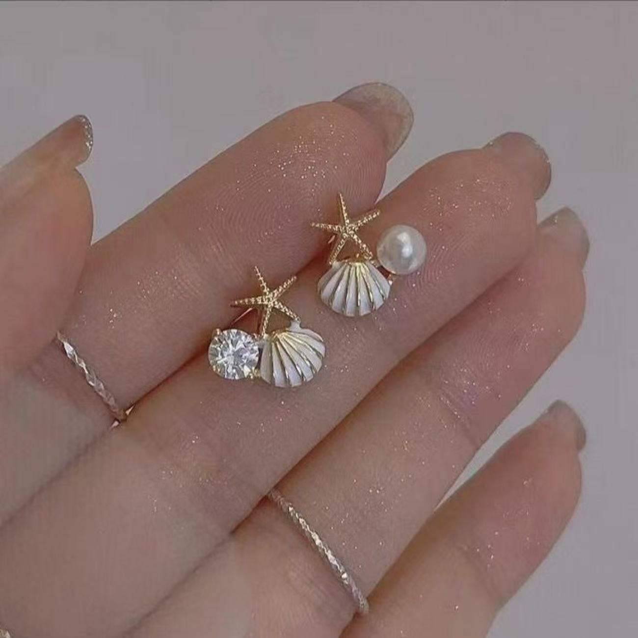 Luxury Pearl Water Drop Niche High Sense Temperament Fashion Earrings