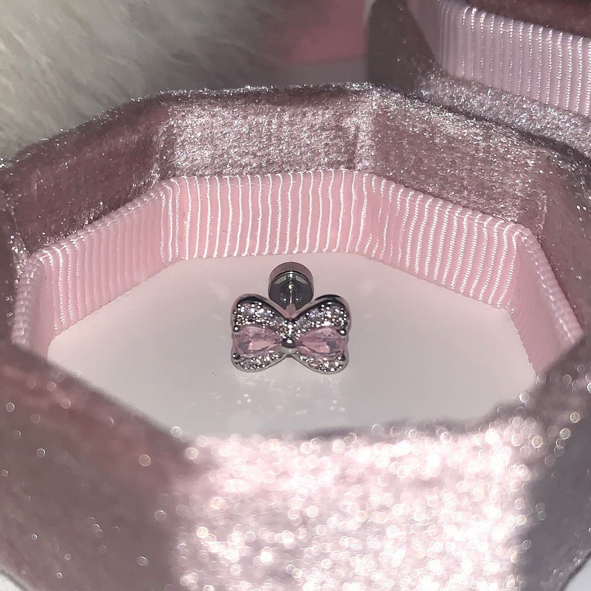 Full Diamond Snowflake Ear Bone Small Stud Earrings