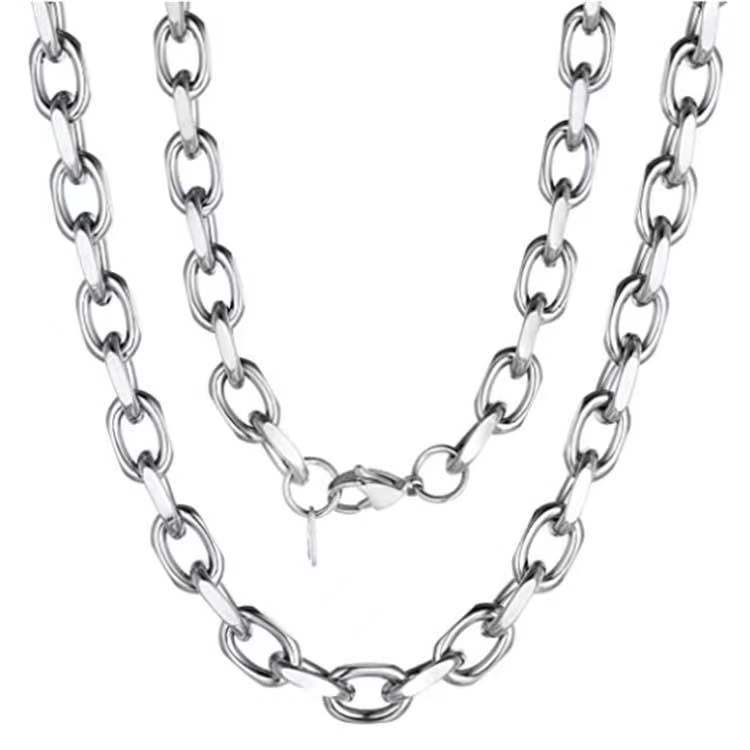 Stainless Steel Open Wholesale Angle Chain Color Clavicle Grinding Snake Necklace